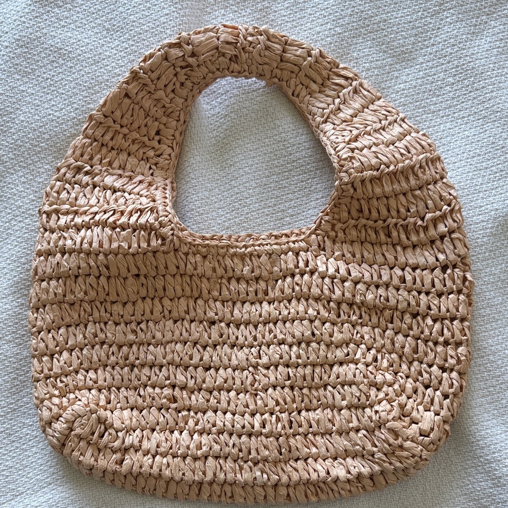 Universal Thread Woven Raffia Hobo in Tan